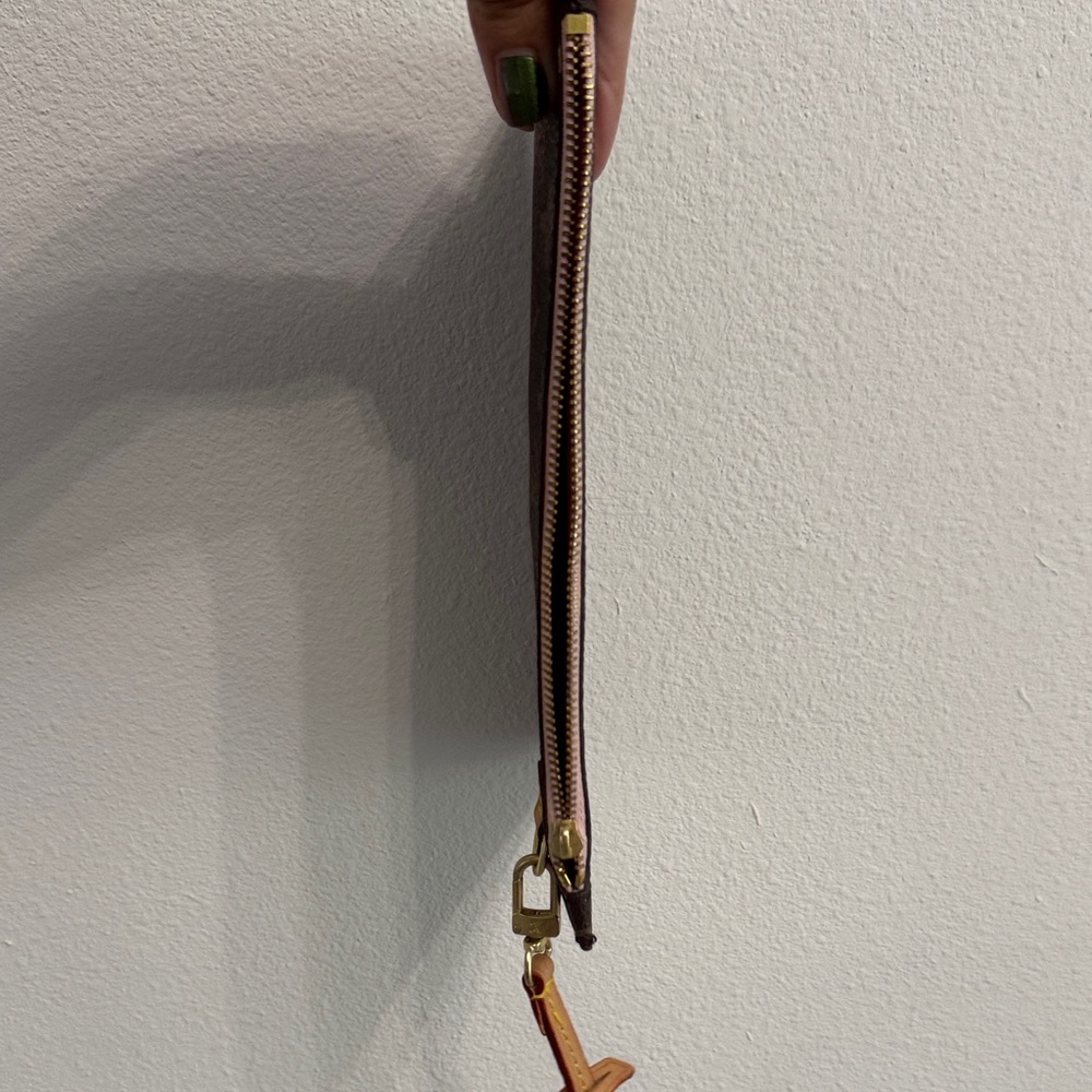 Monogram Wristlet with pink interior - Picture 11 of 12